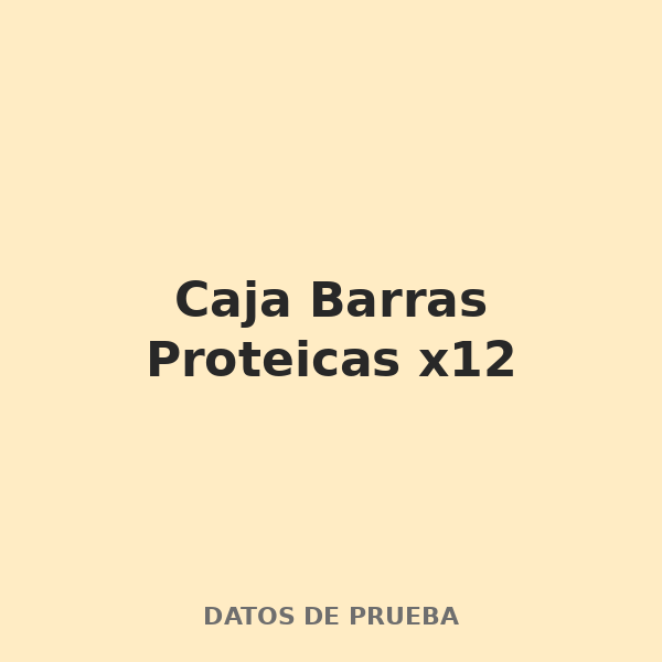 Caja Barras Proteicas x12