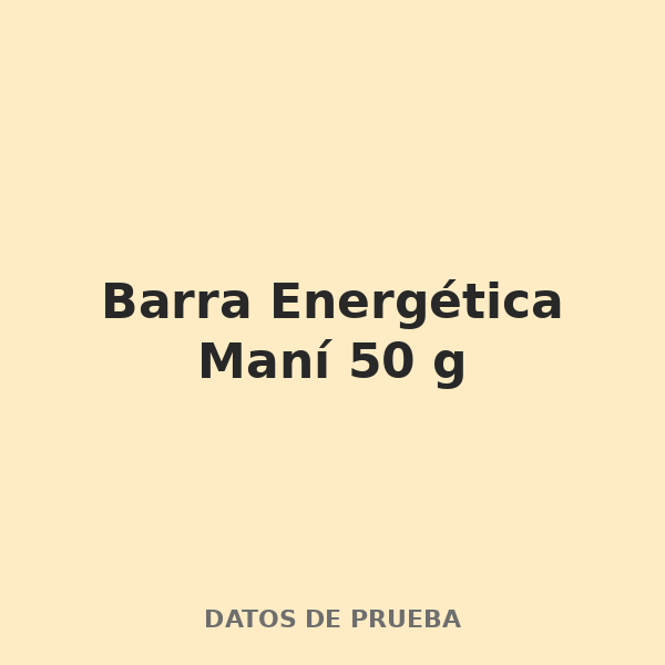 Barra Energética Maní 50 g
