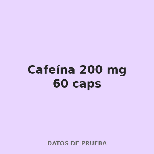 [PGM-013] Cafeína 200 mg 60 caps
