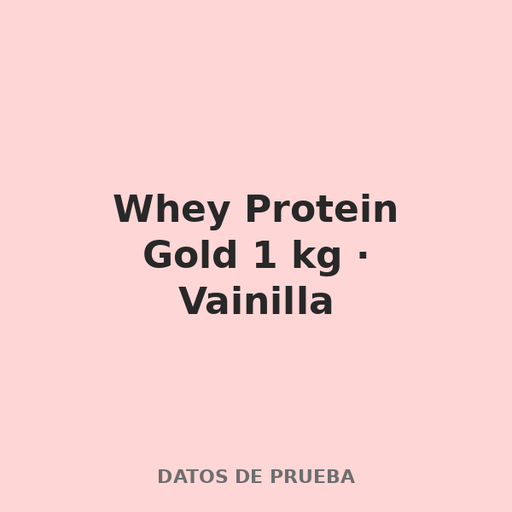 [PGM-001] Whey Protein Gold 1 kg · Vainilla