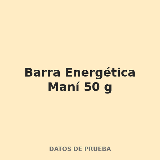 [PGM-007] Barra Energética Maní 50 g
